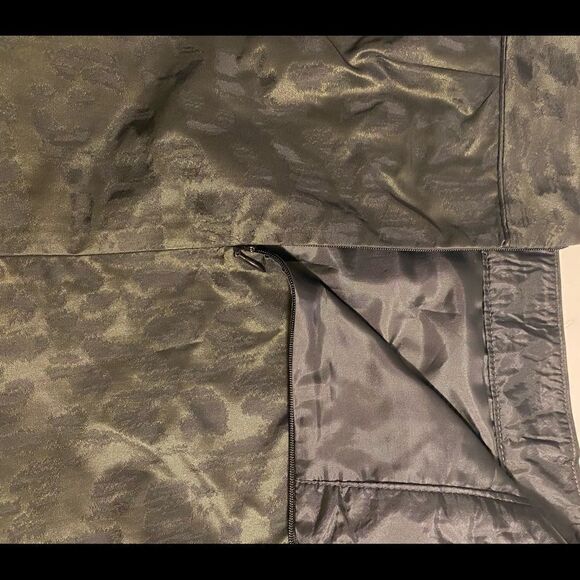 Gap Black Green Lined Patterned Mini Skirt Size 6 - Picture 7 of 10